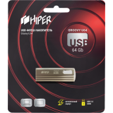 USB Flash накопитель 64Gb HIPER Groovy U64 Titan (HI-USB264GBU280S)