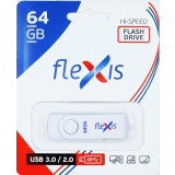 USB Flash накопитель 64Gb Flexis RB-101 White (FUB30064RW-101)