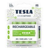 Аккумулятор TESLA Rechargeable+ (AA, 2400mAh, 4 шт.) (8594183392288)