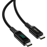 Кабель USB Type-C - USB Type-C, 2м, ACEFAST C6-03 Black (AF-C6-03-BK)