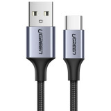 Кабель USB - USB Type-C, 3м, UGREEN US288 Grey (60408)