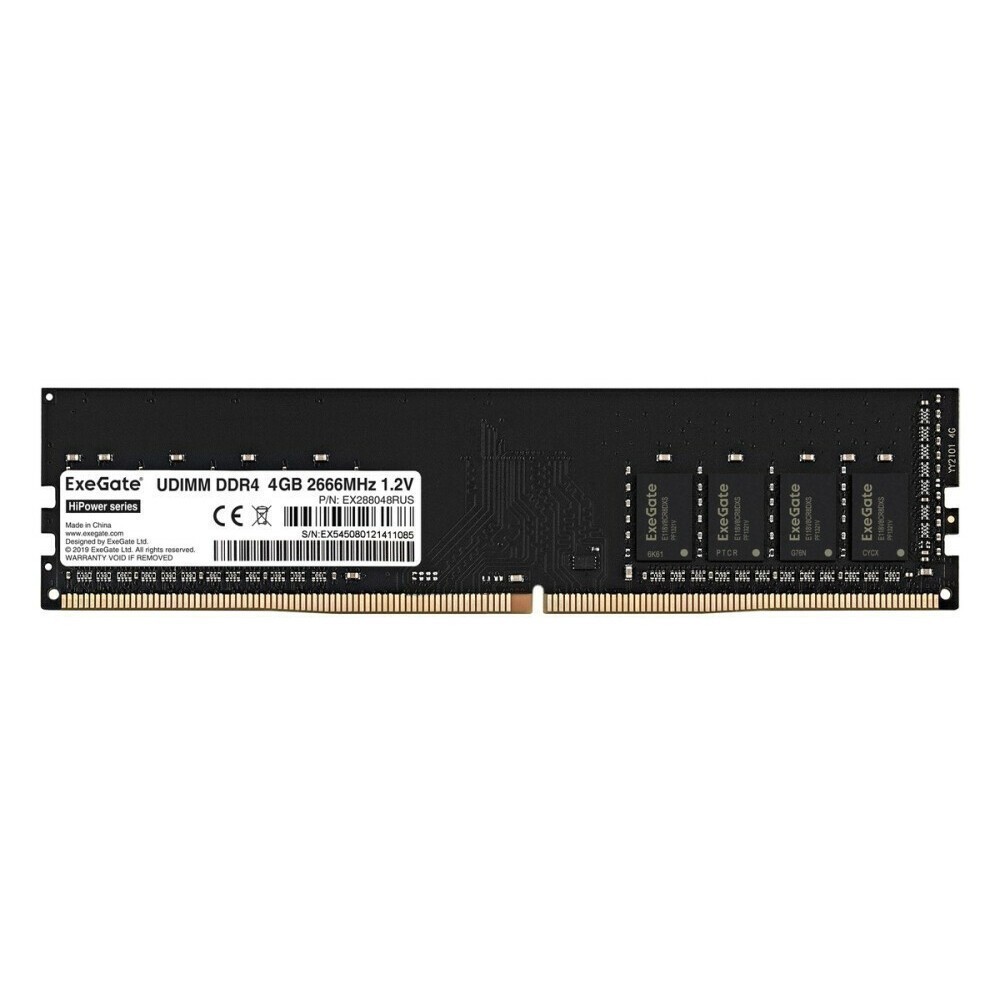Оперативная память 4Gb DDR4 2666MHz ExeGate HiPower (EX288048RUS)