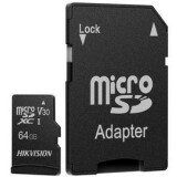Карта памяти 128Gb MicroSD Hikvision C1 + SD адаптер (HS-TF-C1(STD)/128G/ADAPTER)