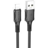 Кабель USB - Lightning, 1м, Borofone BX80 Black (6974443385182)