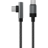 Кабель USB Type-C - USB Type-C, 1м, Accesstyle CC30-F100MA Black/Grey