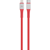 Кабель USB Type-C - Lightning, 2м, Accesstyle CL30-F200SS Red