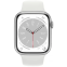 Умные часы Apple Watch Series 8 45mm Silver Aluminum Case with White Sport Band M/L (MP6Q3LL/A) - фото 2