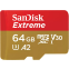 Карта памяти 64Gb MicroSD SanDisk Extreme (SDSQXAH-064G-GN6GN)