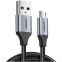 Кабель USB A (M) - microUSB B (M), 1.5м, UGREEN US290 Black - 60147