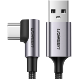 Кабель USB - USB Type-C, 3м, UGREEN US284 Black (70255)