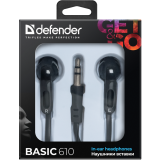 Наушники Defender Basic-610 Black (63610)