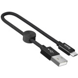 Кабель USB A (M) - microUSB B (M), 0.25м, HOCO X35 Black (HC-07437) (6931474707437)