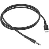 Кабель USB Type-C - 3.5 Jack, 1м, HOCO UPA17 Black (6931474751690)