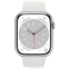 Умные часы Apple Watch Series 8 45mm Silver Aluminum Case with White Sport Band S/M (MP6P3LL/A) - фото 2