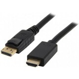 Кабель DisplayPort (M) - HDMI (M), 3м, KS-IS KS-385-3