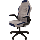 Игровое кресло Chairman Game 50 Grey/Blue (00-07115872/00-07083617)