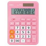 Калькулятор Deli EM210F Pink