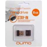 USB Flash накопитель 8Gb QUMO Nano Black (QM8GUD-NANO-B)