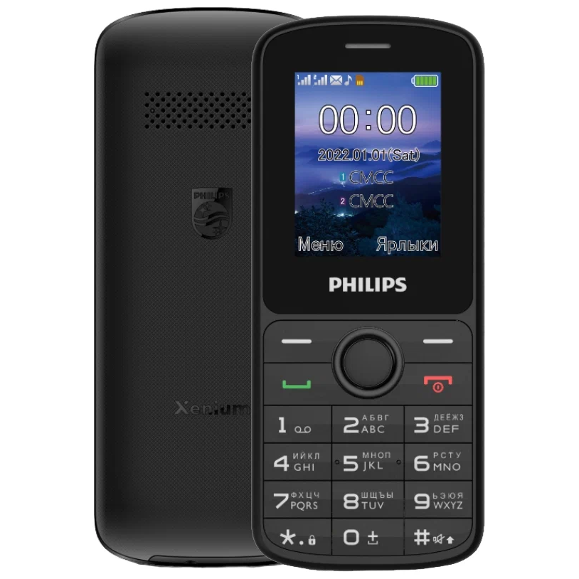 Телефон Philips Xenium E2101 Black - CTE2101BK/00