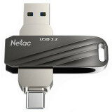 USB Flash накопитель 64Gb Netac US11 Silver/Black (NT03US11C-064G-32BK)