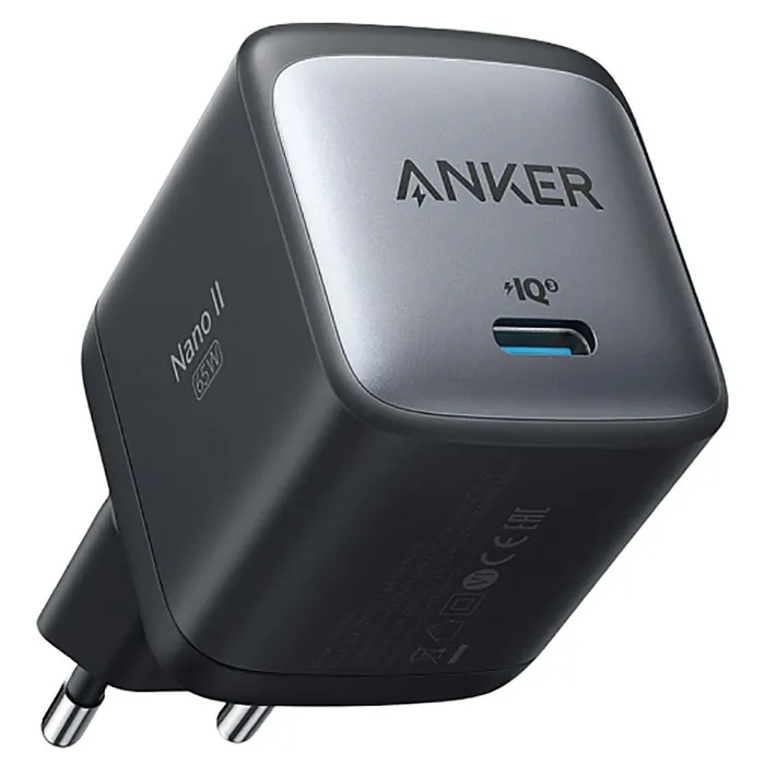 Сетевое зарядное устройство Anker PowerPort Nano II 65W GaN Black - A2663G11