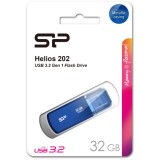 USB Flash накопитель 32Gb Silicon Power Helios 202 Blue (SP032GBUF3202V1B)