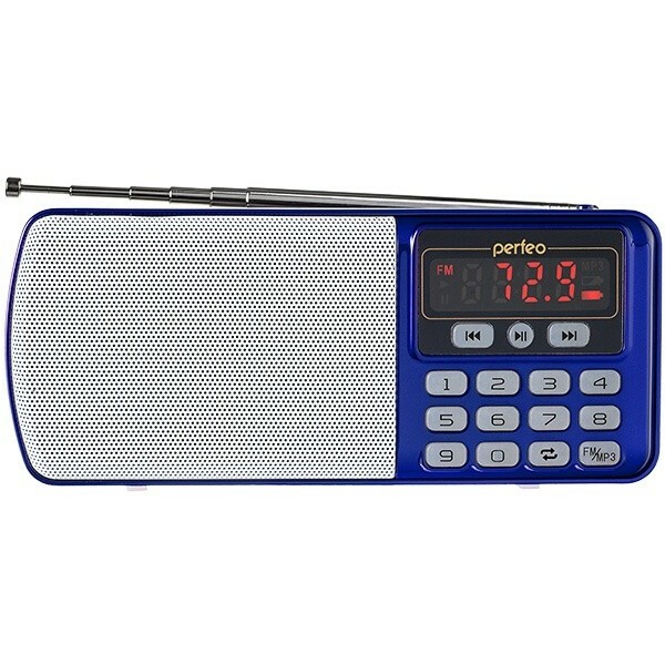 Радиоприёмник Perfeo ЕГЕРЬ FM+ Blue - i120-BL