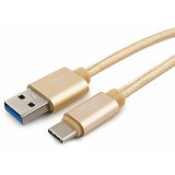 Кабель USB - USB Type-C, 1м, Gembird CC-P-USBC03Gd-1M