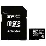 Карта памяти 128Gb MicroSD Silicon Power Elite + SD адаптер  (SP128GBSTXBU1V10SP)