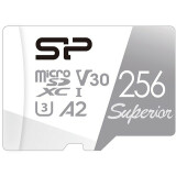 Карта памяти 256Gb MicroSD Silicon Power Superio + SD адаптер SD (SP256GBSTXDA2V20SP)