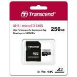 Карта памяти 256Gb MicroSD Transcend + SD адаптер (TS256GUSD340S)