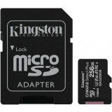 Карта памяти 256Gb MicroSD Kingston Canvas Select Plus + SD адаптер (SDCS2/256GB)