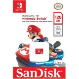 Карта памяти 128Gb MicroSD SanDisk Nintendo Switch (SDSQXAO-128G-GNCZN)