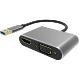 Переходник USB - VGA/HDMI, VCOM CU322M