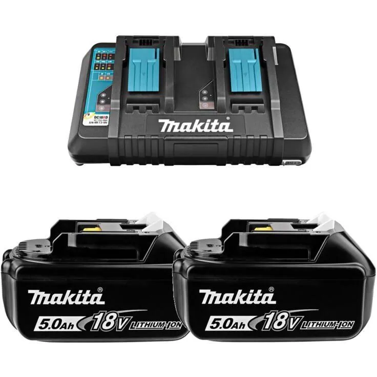 Зарядное устройство + АКБ Makita DC18RD + BL1850B - 191L75-3