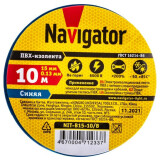 Изоляционная лента Navigator NIT-B15-10/B (71233)