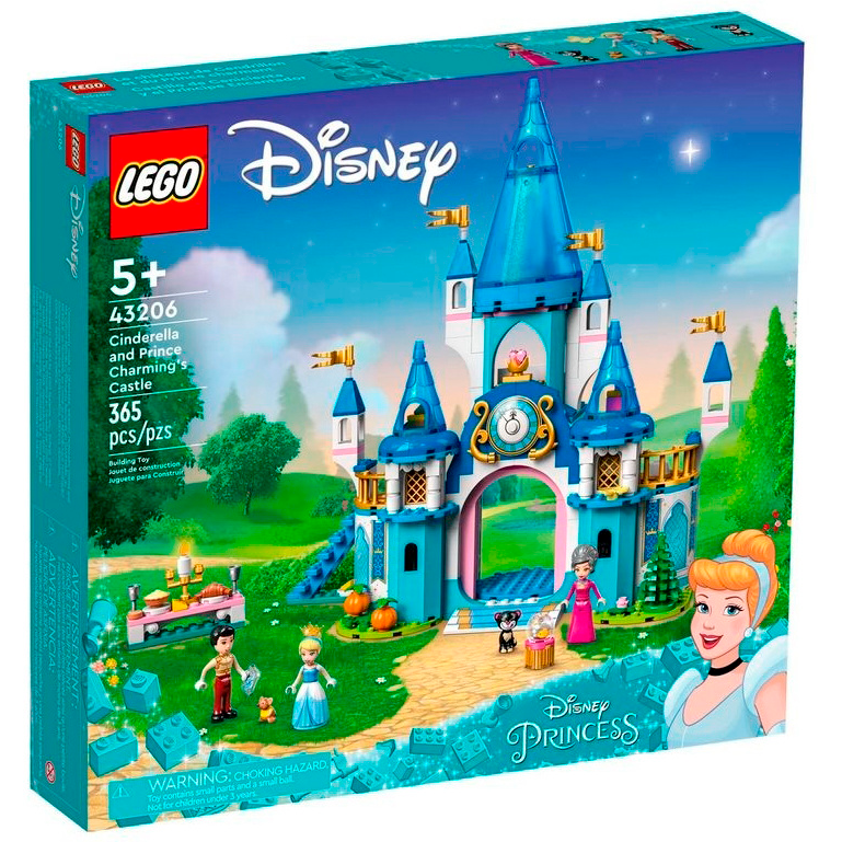Конструктор LEGO Disney Cinderella and Prince Charming's Castle - 43206