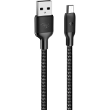 Кабель USB A (M) - microUSB B (M), 1м, itel M22N Black (ICD-M22N)