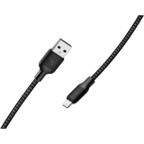 Кабель USB - Lightning, 1м, itel L22N Black (ICD-L22N)