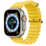 Умные часы Apple Watch Ultra 49mm Titanium Case with Yellow ocean Band (MNH93LL/A)