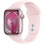 Умные часы Apple Watch Series 9 41mm Pink Aluminum Case with Light Pink Sport Band S/M (MR933ZP/A)