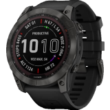 Умные часы Garmin Fenix 7X Sapphire Solar Carbon Grey DLC Titanium with Black Band (010-02541-11)
