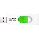 USB Flash накопитель 256Gb ADATA UV320 White/Green (AUV320-256G-RWHGN)