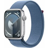 Умные часы Apple Watch Series 9 45mm Silver Aluminum Case with Blue Sport Loop (MR9F3LL/A)
