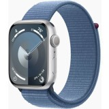 Умные часы Apple Watch Series 9 45mm Silver Aluminum Case with Winter Blue Sport Loop (MR9F3ZP/A)