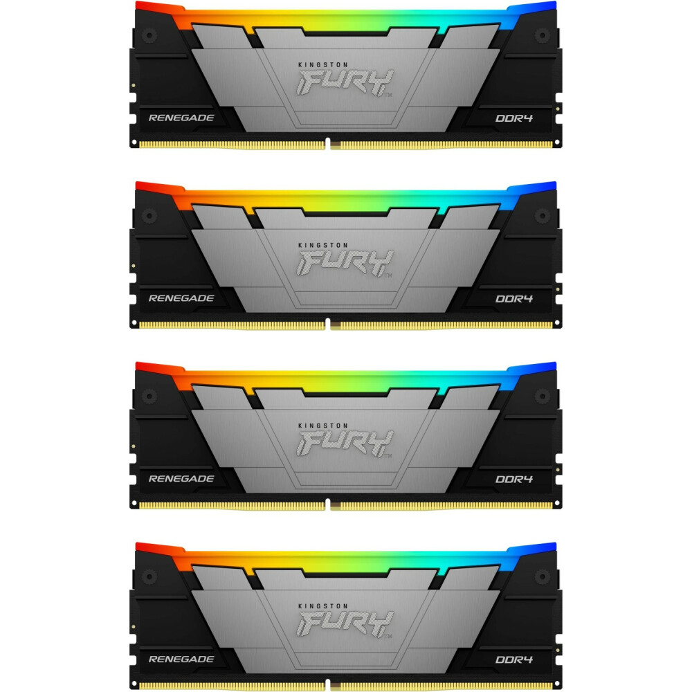Оперативная память 64Gb DDR4 3200MHz Kingston Fury Renegade RGB (KF432C16RB12AK4/64) (4x16Gb KIT)