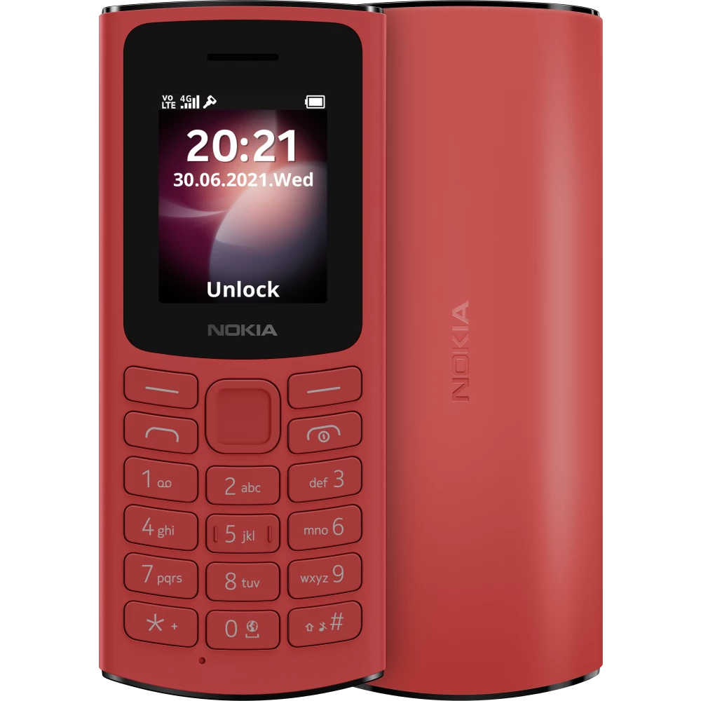 Телефон Nokia 106 Dual Sim Red (TA-1564) - 1GF019BPB1C01