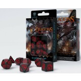 Набор кубиков Q Workshop Dragons Dice Set: Onyx (SDRA05)