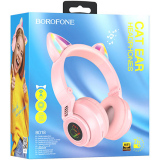 Наушники Borofone BO18 Cat Pink (6974443384963)