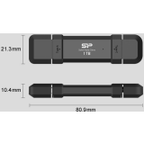 USB Flash накопитель 1Tb Silicon Power DS72 Black (SP001TBUC3S72V1K)